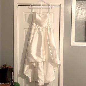 High/low wedding dress